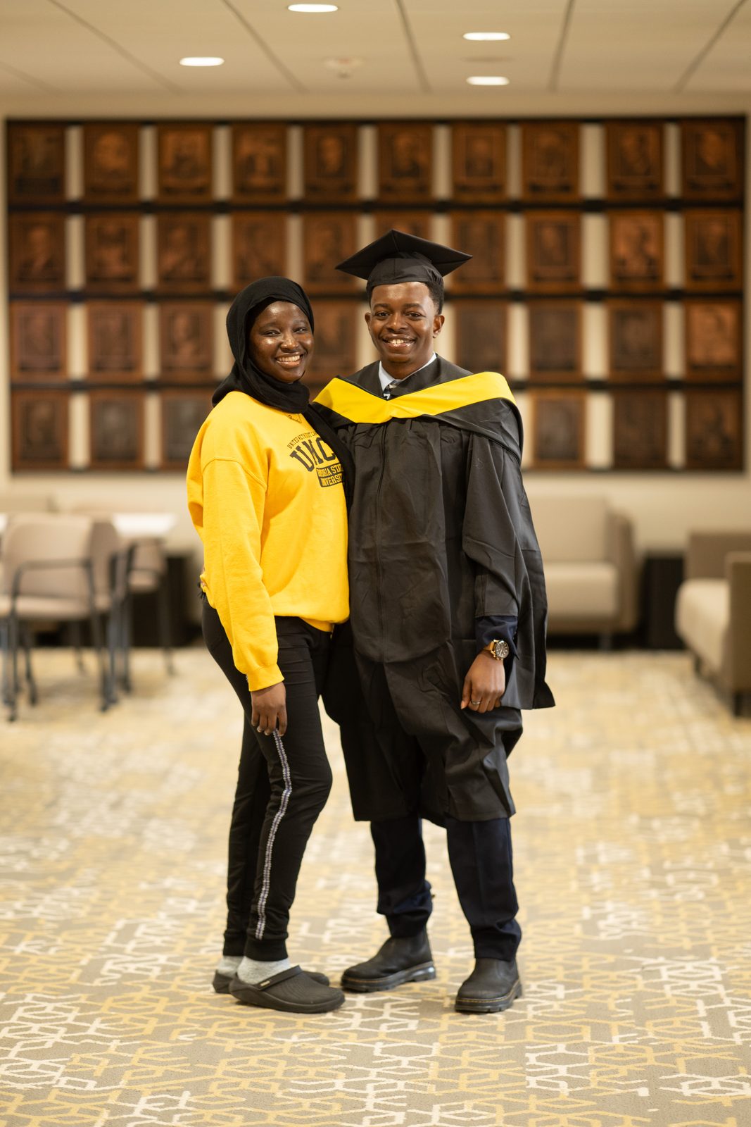 Maryanne and Paschal at graduation
