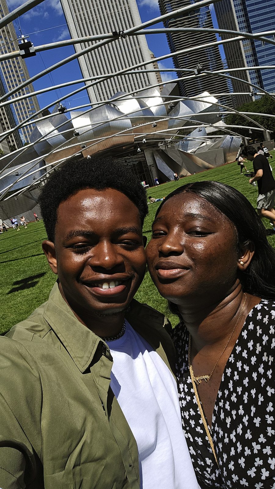 Paschal and Maryanne in the city
